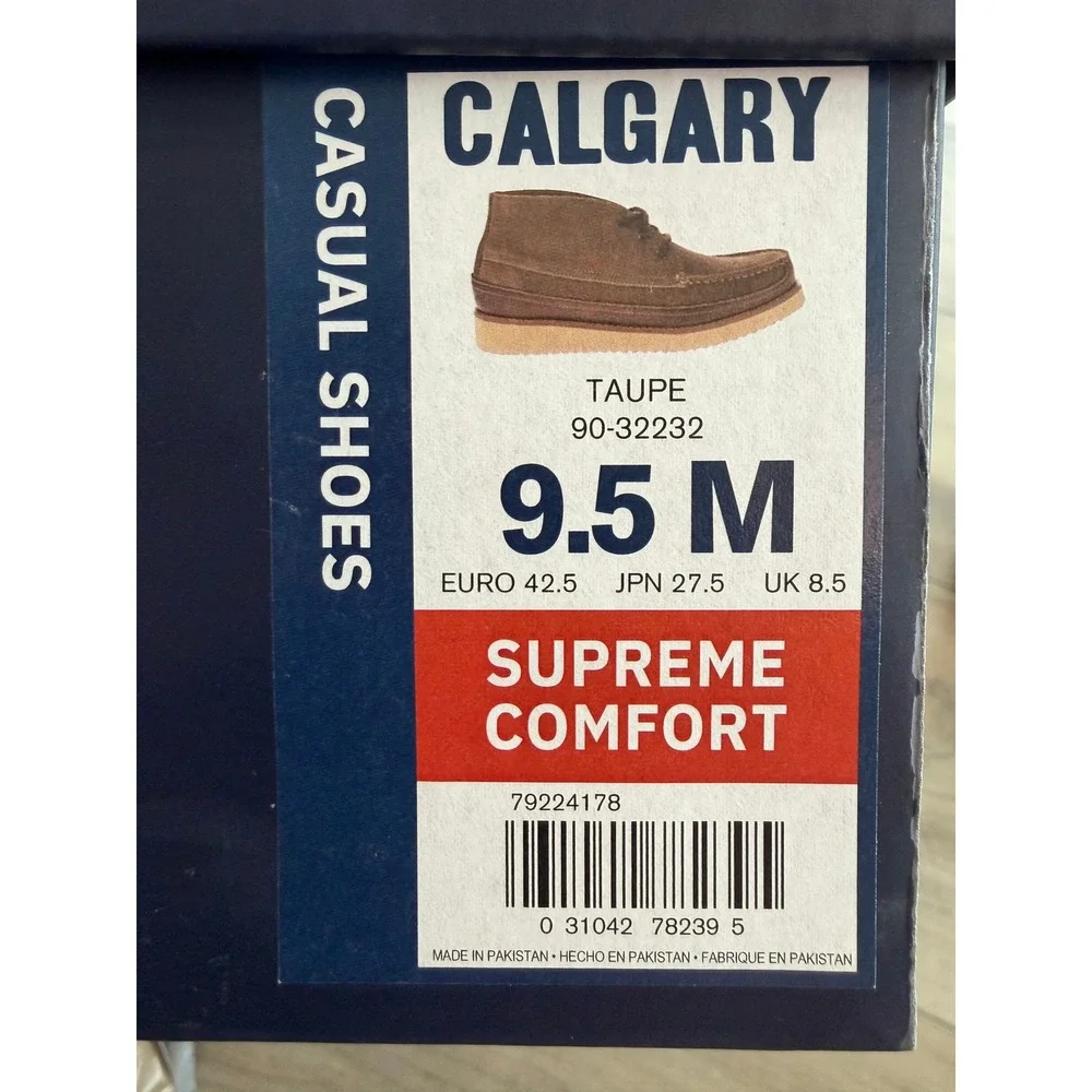 Dockers Calgary Supreme Comfort Boots Mens Taupe Moc Toe Chukka 9.5 **NEW**